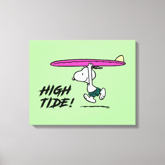 Toile cacahuètes | Snoopy Courir sur le Surf (Recto)