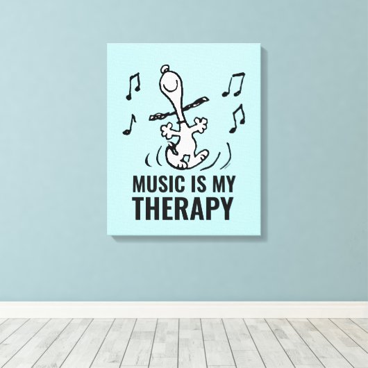 Toile cacahuètes | Snoopy Dancing (Insitu (Plancher de Bois))