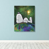 Toile cacahuètes | Snoopy Espacé (Insitu (Plancher de Bois))