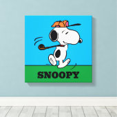 Toile cacahuètes | Snoopy Golf Swing (Insitu (Plancher de Bois))