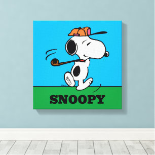 Toile cacahuètes   Snoopy Golf Swing