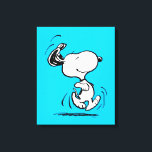 Toile cacahuètes | Snoopy Happy Dance<br><div class="desc">Snoopy est l'adorable beagle de Charlie Brown dans la bande dessinée Peanuts de Charles M. Schulz. Découvrez ce joli dessin de cacahuètes avec ce chien adorable.</div>