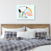 Toile cacahuètes | Snoopy Je suis fier de moi (Insitu(Chambre))
