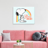 Toile cacahuètes | Snoopy Je suis fier de moi (Insitu(Salon))