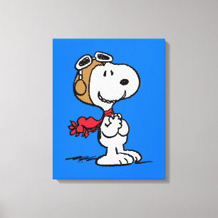 Toile cacahuètes   Snoopy L'As Volant