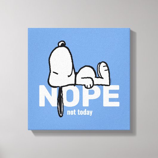 Toile cacahuètes | Snoopy Pas aujourd'hui (Recto)