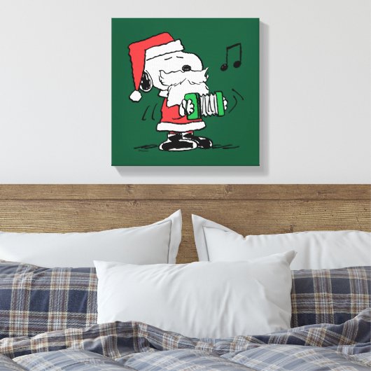 Toile cacahuètes | Snoopy Santa Claus Accordian (Insitu(Chambre))