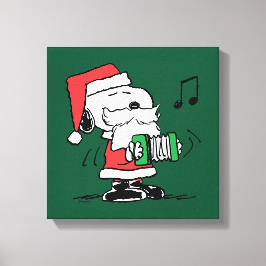Toile cacahuètes | Snoopy Santa Claus Accordian (Recto)