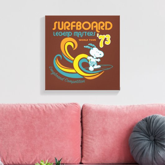 Toile cacahuètes | Snoopy Surboard Longboard Competition (Insitu(Salon))