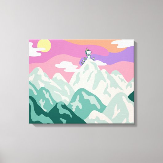 Toile cacahuètes | Snoopy & Troop Randonnée la montagne (Recto)