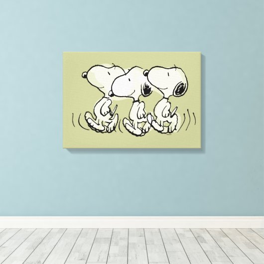 Toile cacahuètes | Snoopy Walking Tall (Insitu (Plancher de Bois))