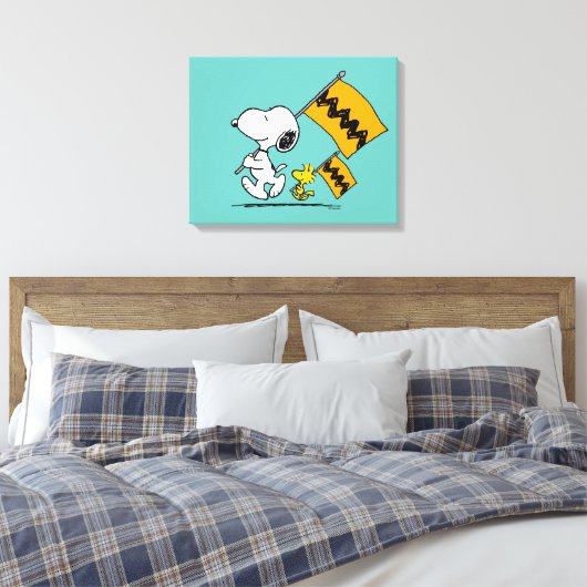 Toile cacahuètes | Snoopy & Woodstock (Insitu(Chambre))