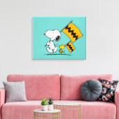 Toile cacahuètes | Snoopy & Woodstock (Insitu(Salon))