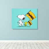 Toile cacahuètes | Snoopy & Woodstock (Insitu (Plancher de Bois))