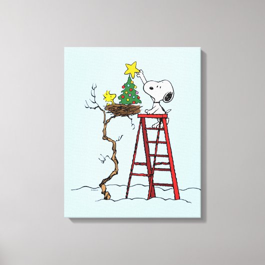 Toile cacahuètes | Snoopy & Woodstock Arbre de Noël (Recto)