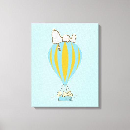 Toile cacahuètes | Snoopy & Woodstock Hot Air Balloon (Recto)