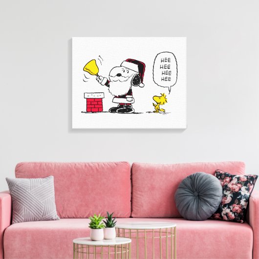 Toile cacahuètes | Snoopy & Woodstock Père Noël Bell Rin (Insitu(Salon))