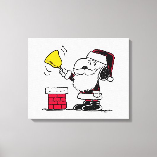 Toile cacahuètes | Snoopy & Woodstock Père Noël Bell Rin (Recto)
