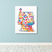 Toile cacahuètes | Snoopy & Woodstock Rainbow Paint (Insitu (Plancher de Bois))