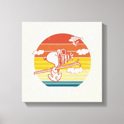 Toile cacahuètes | Snoopy & Woodstock Ski Trip (Recto)