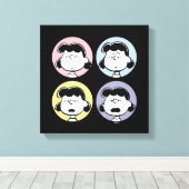 Toile cacahuètes | Visages de Lucy (Insitu (Plancher de Bois))