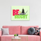 Toile cacahuètes | Woodstock Noël Soyez brillant (Insitu(Salon))