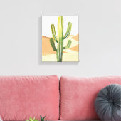 Toile Cactus du désert | Cactus verts à l'aquarelle (Insitu(Salon))