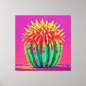 Toile Cactus en floraison (Recto)