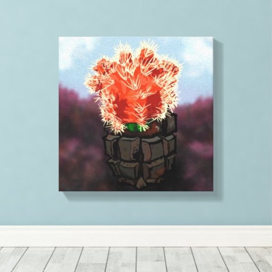 Toile Cactus Fragmentaire (Insitu (Plancher de Bois))