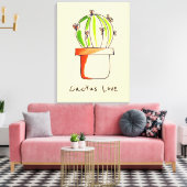 Toile Cactus mexicain art du désert (Insitu(Salon))