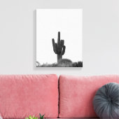 Toile Cactus Saguaro noir et blanc sur le sommet de la c (Insitu(Salon))