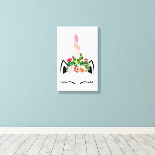 Toile Cactus Unicorn Canvas (Insitu (Plancher de Bois))