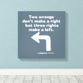 Toile Caddyshack | Deux erreurs ne font pas un droit (Insitu (Plancher de Bois))