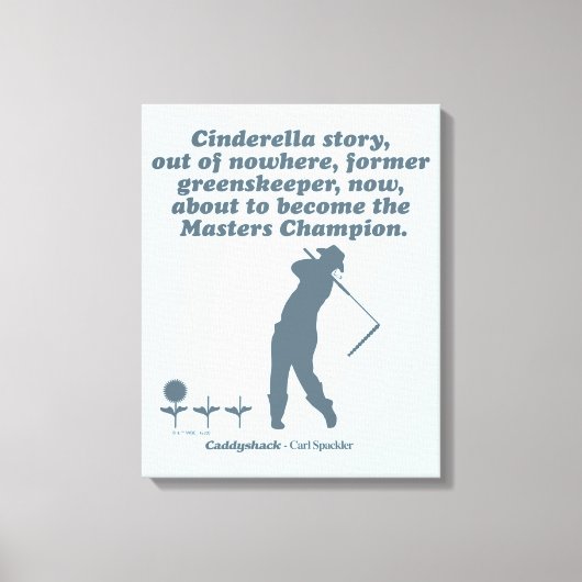Toile Caddyshack | Histoire des parapluies (Recto)