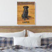 Toile Cadeau Amoureux des chiens Black Labrador Retrieve (Insitu(Chambre))
