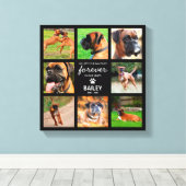 Toile Cadeau commémoratif pour animaux | In Love Memory  (Insitu (Plancher de Bois))