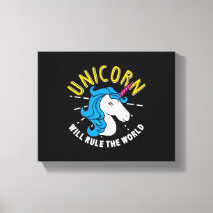 Toile Cadeau d'amant de licorne licorne va gouverner le