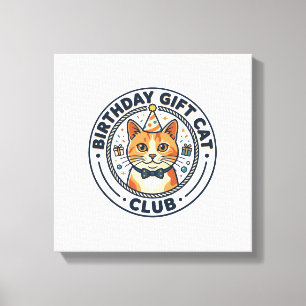 Toile Cadeau d'anniversaire Chat Amateur de Chat - Cadea
