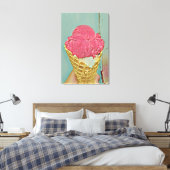 Toile Cadeau d'anniversaire de crème glacée (Insitu(Chambre))