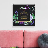 Toile Cadeau de 45e anniversaire de mariage Saphir Fleur (Insitu(Salon))