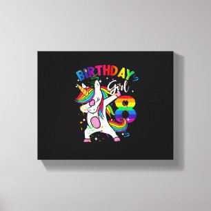 Toile Cadeau de 8e anniversaire pour enfant de 8 ans Lic