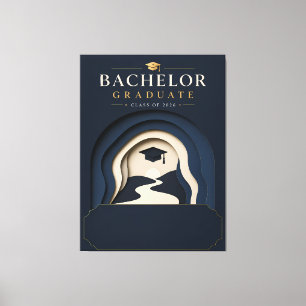 Toile Cadeau de fin d'études pour diplômé d'un diplôme s