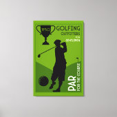 Toile Cadeau de golf Vintage (Recto)