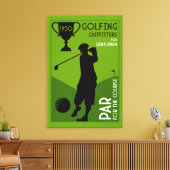 Toile Cadeau de golf Vintage (Insitu(Salon))