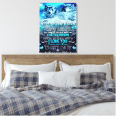 Toile Cadeau de loup pour mon mari, Cadeau d'anniversair (Insitu(Chambre))