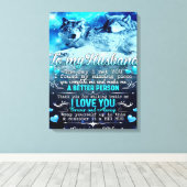 Toile Cadeau de loup pour mon mari, Cadeau d'anniversair (Insitu (Plancher de Bois))