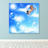 Toile Cadeau des bulles - Cheval (Insitu (Plancher de Bois))