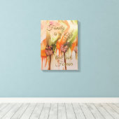 Toile Cadeau famille 12" x 16" (Insitu (Plancher de Bois))