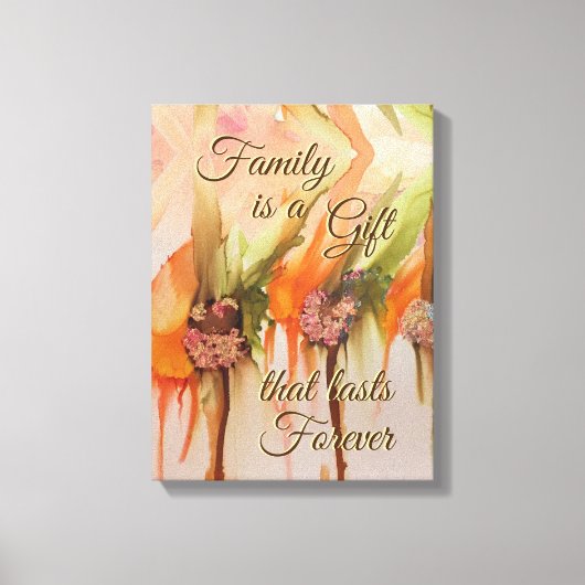 Toile Cadeau famille 12" x 16" (Recto)