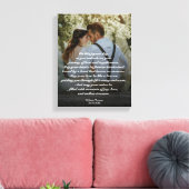 Toile Cadeau Mariage personnalisable, OEuvre murale scén (Insitu(Salon))